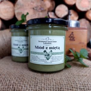 Miód z miętą 420g